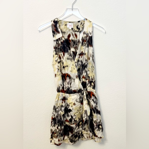 Parker Silk Printed Dress S - Picture 2 of 3
